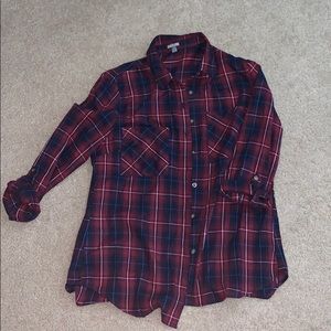 Flannel with open back from Charlotte Russe medium